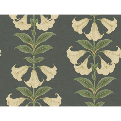 COLE & SON ANGELS TRUMPET PRINT--BOTANICAL & FLORAL- BLACK,BEIGE,GREEN   - 117/3006.CS.0