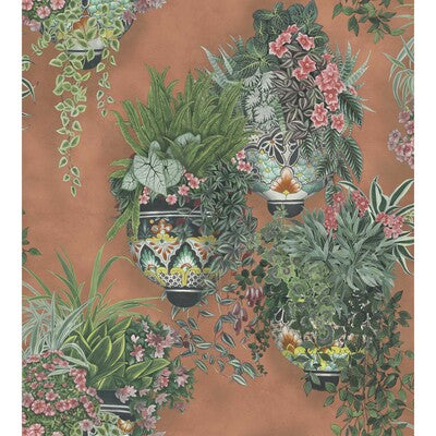 COLE & SON TALAVERA PRINT--BOTANICAL & FLORAL-NOVELTY RUST,PINK,MULTI   - 117/9025.CS.0