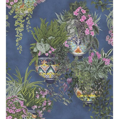 COLE & SON TALAVERA PRINT--BOTANICAL & FLORAL-NOVELTY BLUE,PINK,GREEN   - 117/9026.CS.0