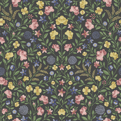 COLE & SON COURT EMBROIDERY --BOTANICAL & FLORAL- MULTI,YELLOW,BLACK   - 118/13030.CS.0