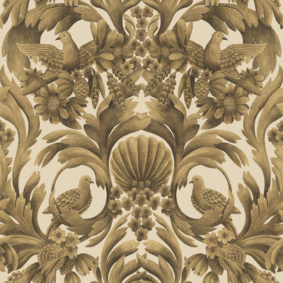 COLE & SON GIBBONS CARVING ---DAMASK GOLD,METALLIC,   - 118/9019.CS.0