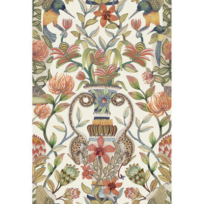 COLE & SON PROTEA GARDEN PRINT--ANIMAL/INSECTS-BOTANICAL & FLORAL MULTI,ORANGE,GREEN   - 119/10043.CS.0