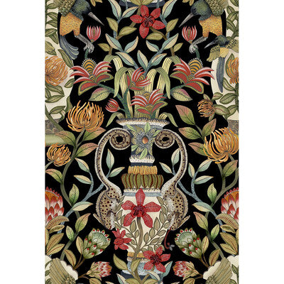 COLE & SON PROTEA GARDEN PRINT--ANIMAL/INSECTS-BOTANICAL & FLORAL MULTI,BLACK,   - 119/10044.CS.0