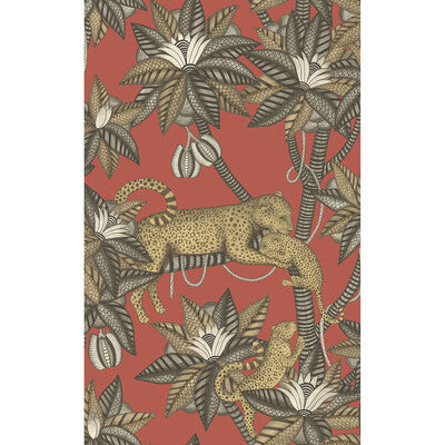 COLE & SON SATARA PRINT--ANIMAL/INSECTS-BOTANICAL & FLORAL RED,BROWN,   - 119/3014.CS.0