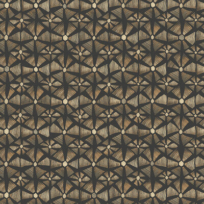 COLE & SON KALAHARI PRINT---GEOMETRIC SPICE & BLACK   - 119/6028.CS.0