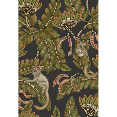 COLE & SON BUSH BABY PRINT--ANIMAL/INSECTS-BOTANICAL & FLORAL MULTI,BLACK,GREEN   - 119/7031.CS.0