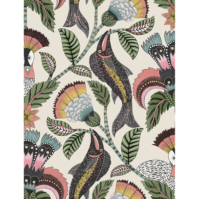 COLE & SON NENE PRINT--ANIMAL/INSECTS-BOTANICAL & FLORAL MULTI,PINK,GREEN   - 119/8036.CS.0