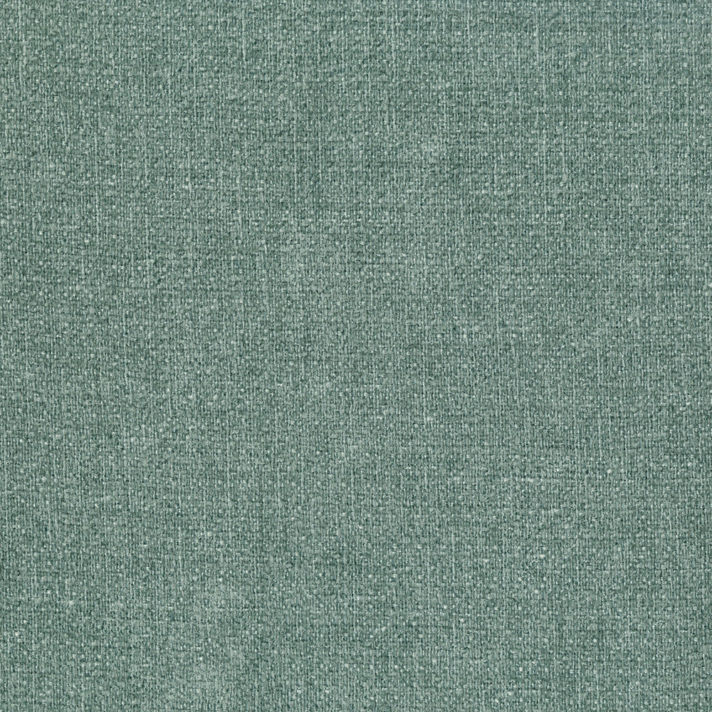 Teal-green woven fabric texture with subtle grain; upholstery or drapery use.