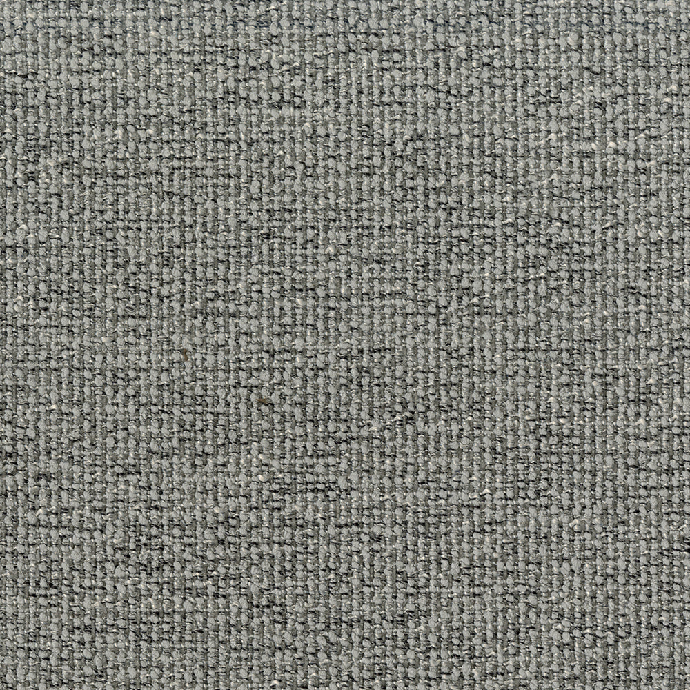 Close-up gray woven fabric texture with tight loop weave; versatile upholstery or garment material.