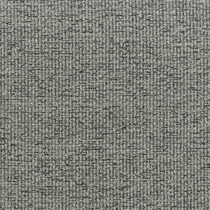 Close-up gray woven fabric texture with tight loop weave; versatile upholstery or garment material.