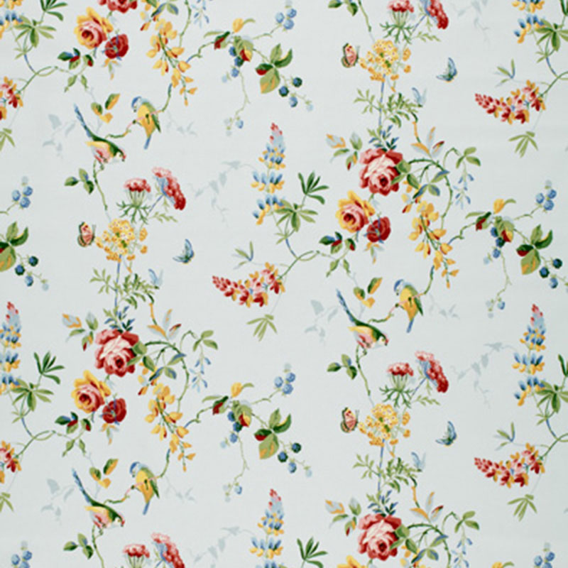SCHUMACHER  CLASSIC PRINTS CHICKADEE FLORAL   Sky   - 1235014