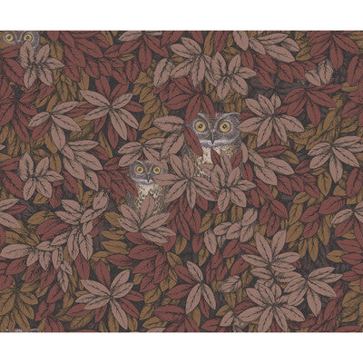 COLE & SON FOGLIE E CIVETTE PRINT--ANIMAL/INSECTS-BOTANICAL & FLORAL BROWN,ORANGE,   - 123/11055.CS.0