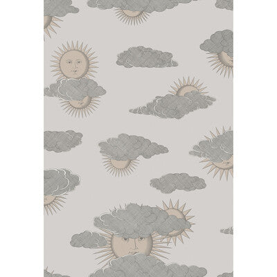 COLE & SON SOLI E NUVOLE PRINT--METALLIC-NOVELTY BEIGE,GOLD,   - 123/2009.CS.0