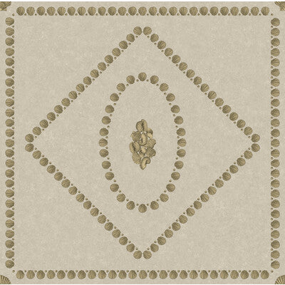 COLE & SON CONCHIGLIE PRINT--GEOMETRIC-NOVELTY GOLD,TAUPE,   - 123/5025.CS.0