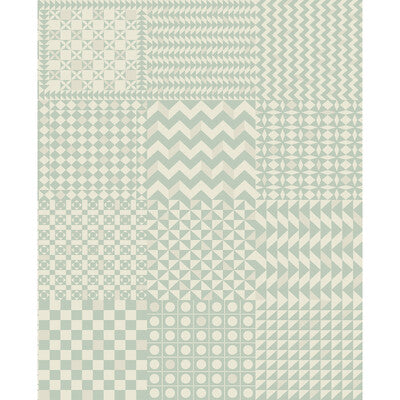 COLE & SON GEOMETRICO PRINT--GEOMETRIC-METALLIC TURQUOISE,WHITE,   - 123/7034.CS.0