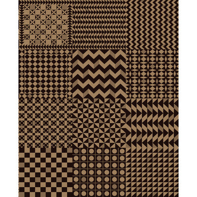 COLE & SON GEOMETRICO PRINT--GEOMETRIC-METALLIC GOLD,BLACK,   - 123/7036.CS.0