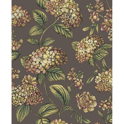 COLE & SON RAMO DI ORTENSIA PRINT--BOTANICAL & FLORAL- BROWN,ORANGE,   - 123/8041.CS.0