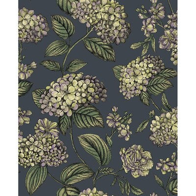 COLE & SON RAMO DI ORTENSIA PRINT--BOTANICAL & FLORAL- PURPLE,GREEN,   - 123/8042.CS.0