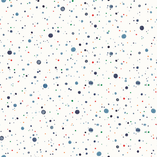 York Wallcoverings Web Peel and Stick Murals Splatter Navy Peel and Stick Mural Modern Graphics Whites and Off-Whites  Wallpaper - 1266083 (Discontinued)