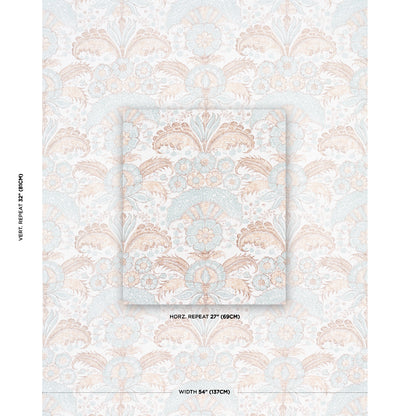 SCHUMACHER  JACARANDA CALICUT PRINTS PRINTS AQUA   - 1283004