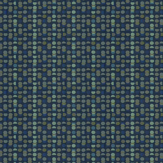 NICHOLASJOHN INC NJ-PLUNK Blue Contemporary   Fabric - NJ25-1863