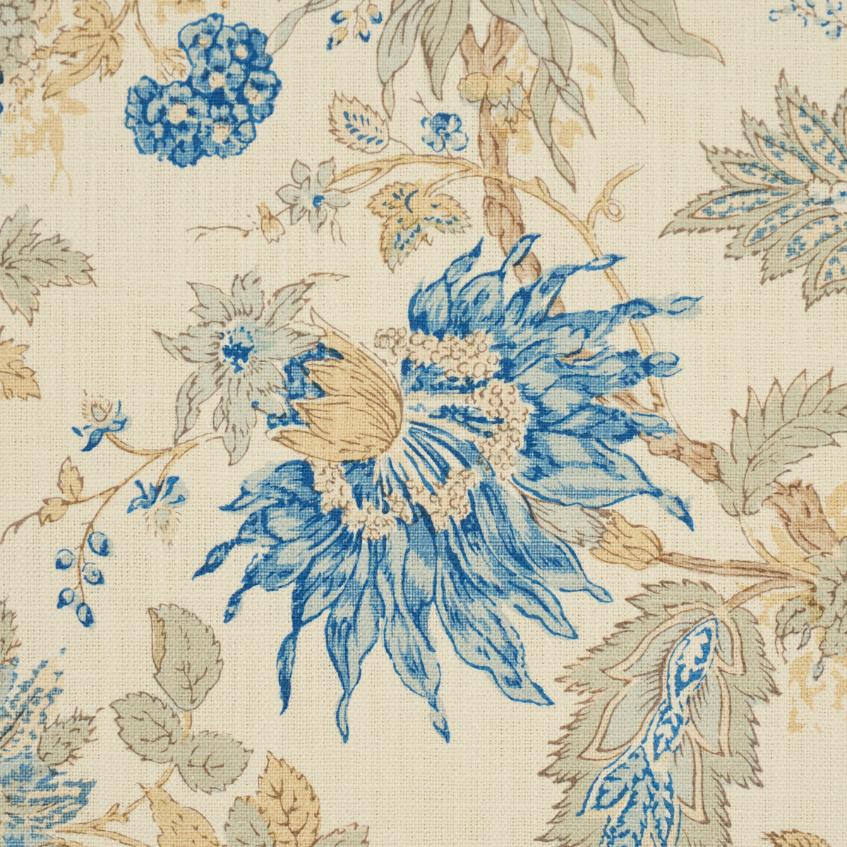 SCHUMACHER  CLASSIC PRINTS ELLIS FLORAL VINE PRINTS PRINTS INDIGO   - 1304001