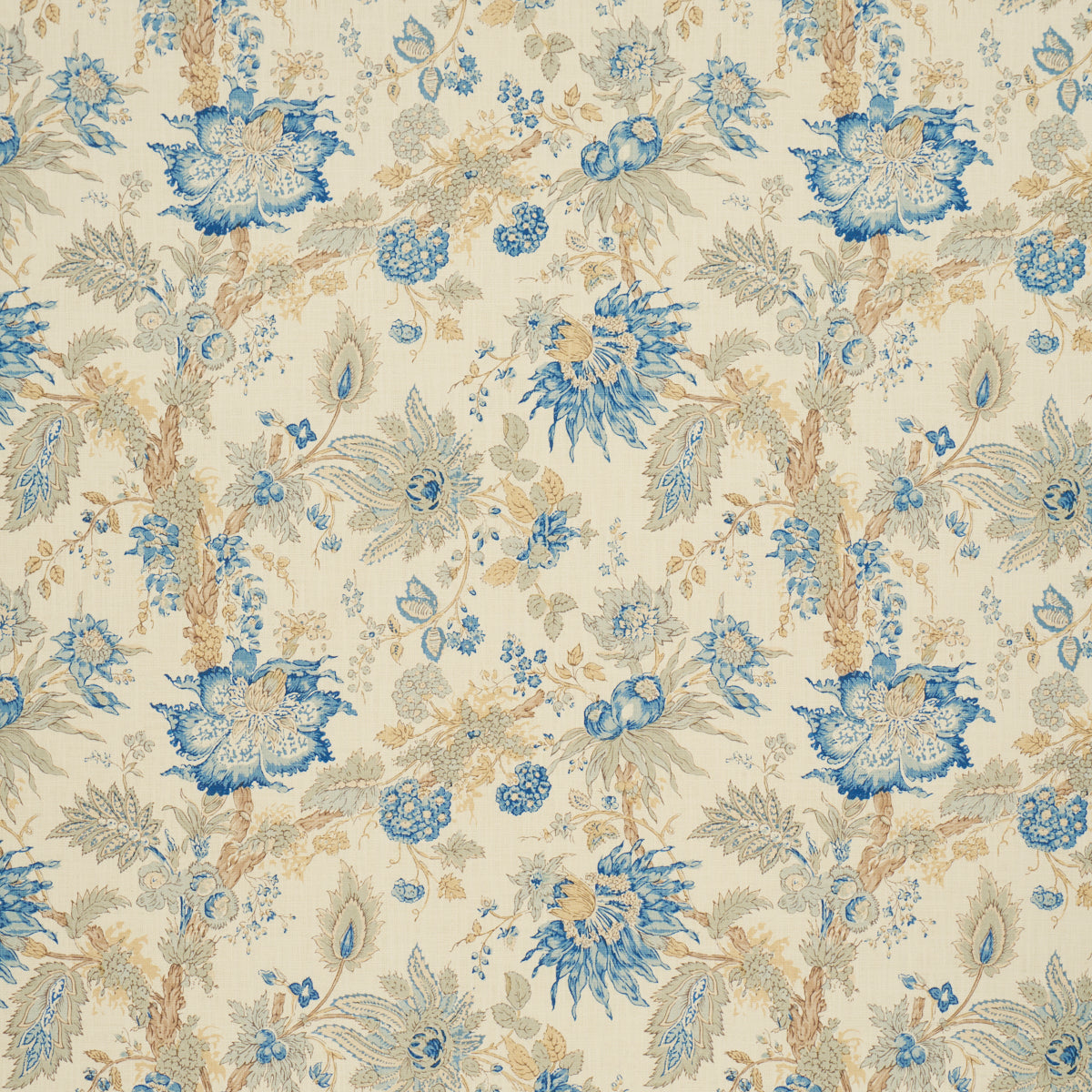 SCHUMACHER  CLASSIC PRINTS ELLIS FLORAL VINE PRINTS PRINTS INDIGO   - 1304001