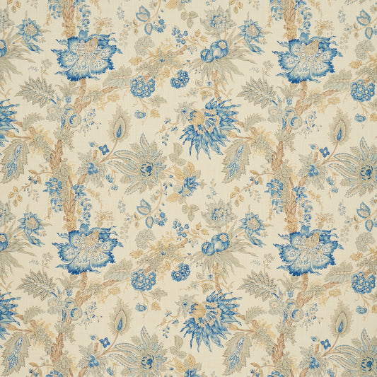 SCHUMACHER  CLASSIC PRINTS ELLIS FLORAL VINE PRINTS PRINTS INDIGO   - 1304001