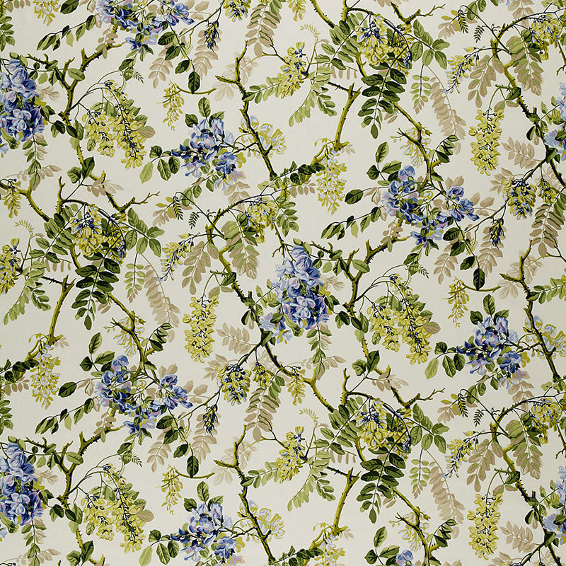 SCHUMACHER  CLASSIC PRINTS WISTERIA VINE   Periwinkle   - 1318000