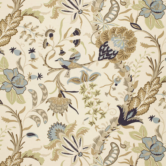 SCHUMACHER FABRIC  CLASSIC PRINTS WESTBOURNE GROVE   MINERAL   - 1326002