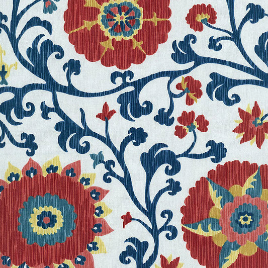 SCHUMACHER  CLASSIC PRINTS FERGANA EMBROIDERY PRINT EMBROIDERIES EMBROIDERIES PRUSSIAN   - 1327001