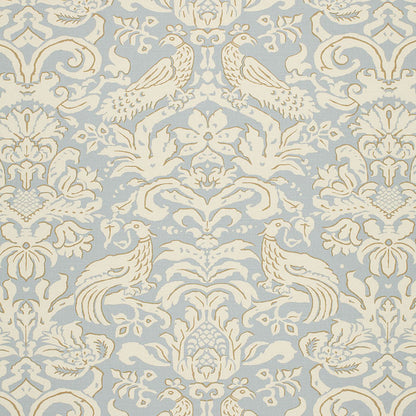 SCHUMACHER  PALAZZO ALDWYN DAMASK PRINTS PRINTS ROBIN'S EGG   - 1328000