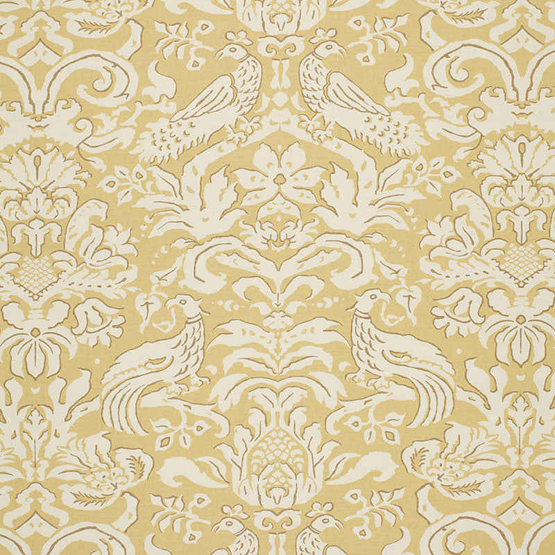SCHUMACHER  PALAZZO ALDWYN DAMASK PRINTS PRINTS BUTTERCUP   - 1328002