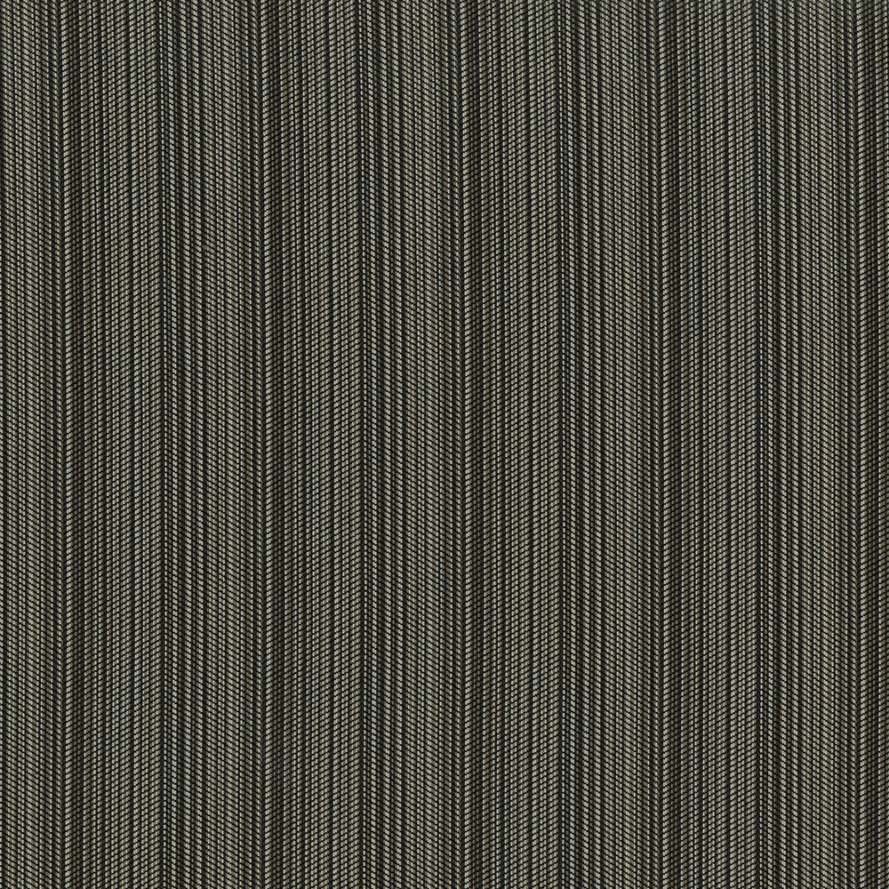 Gray and charcoal Oak Stripe vertical striped upholstery fabric with subtle ribbed texture.