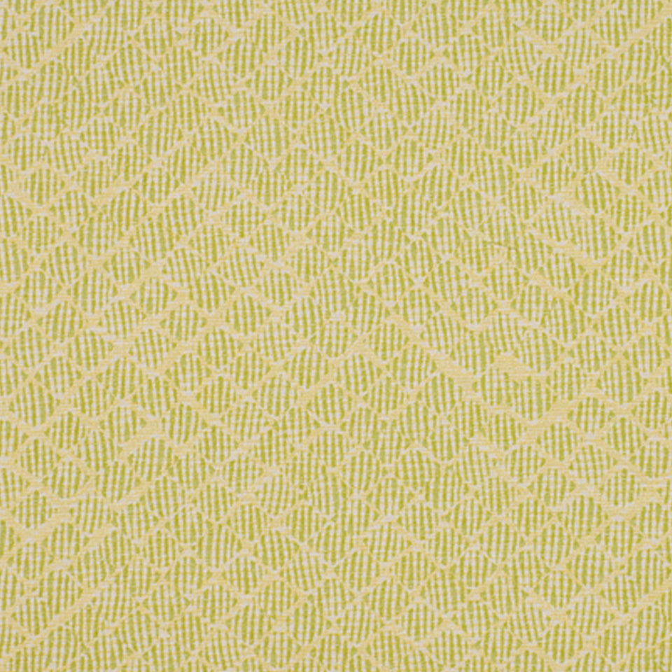 Light yellow jacquard weave with subtle geometric scale pattern, soft woven fabric for upholstery.