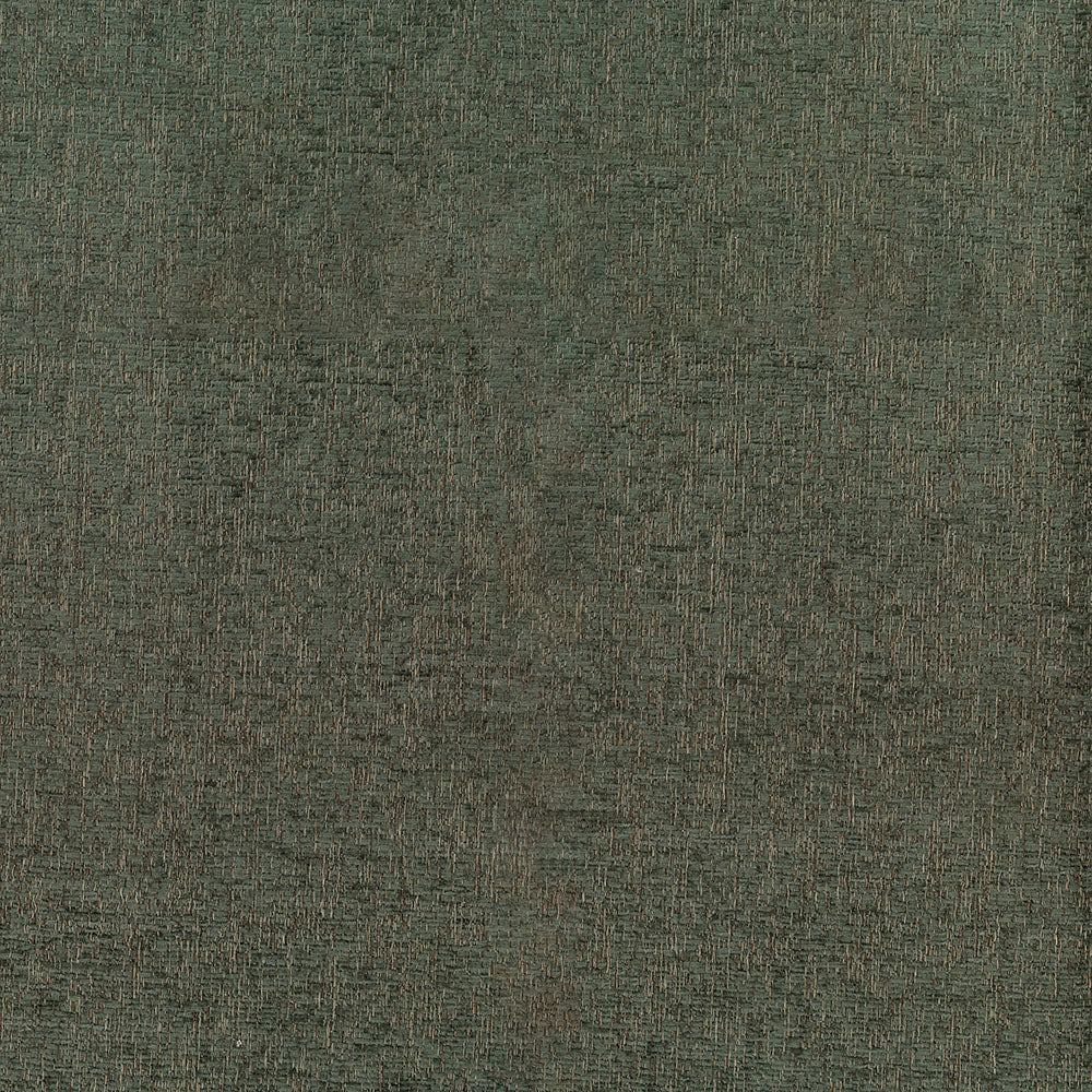 Dark olive-green textured fabric close-up with a coarse weave, upholstery-ready.