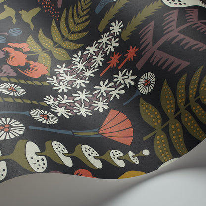 SCHUMACHER WALLCOVERING  BORASTAPETER HOPPMOSSE   MIDNIGHT   - 1452