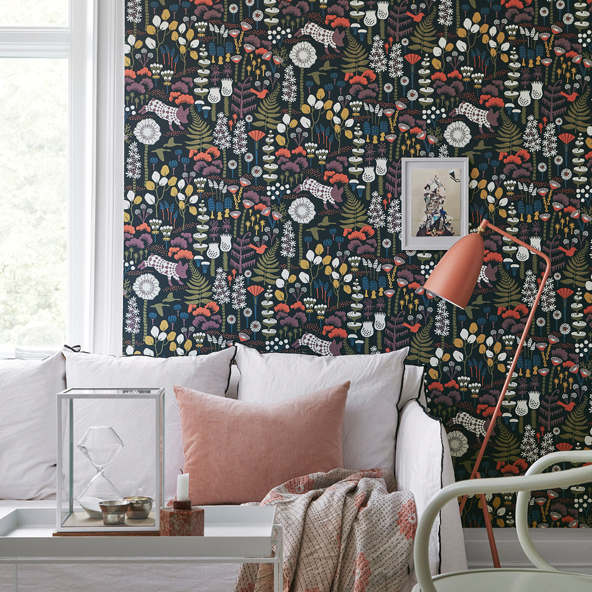 SCHUMACHER WALLCOVERING  BORASTAPETER HOPPMOSSE   MIDNIGHT   - 1452