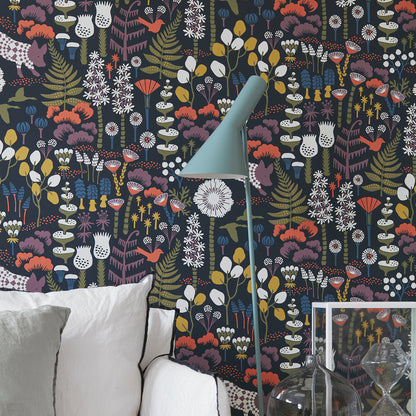SCHUMACHER WALLCOVERING  BORASTAPETER HOPPMOSSE   MIDNIGHT   - 1452