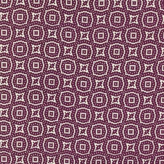 SCHUMACHER  RAOUL TEXTILES JAVA PRINTS PRINTS EGGPLANT   - 145N27