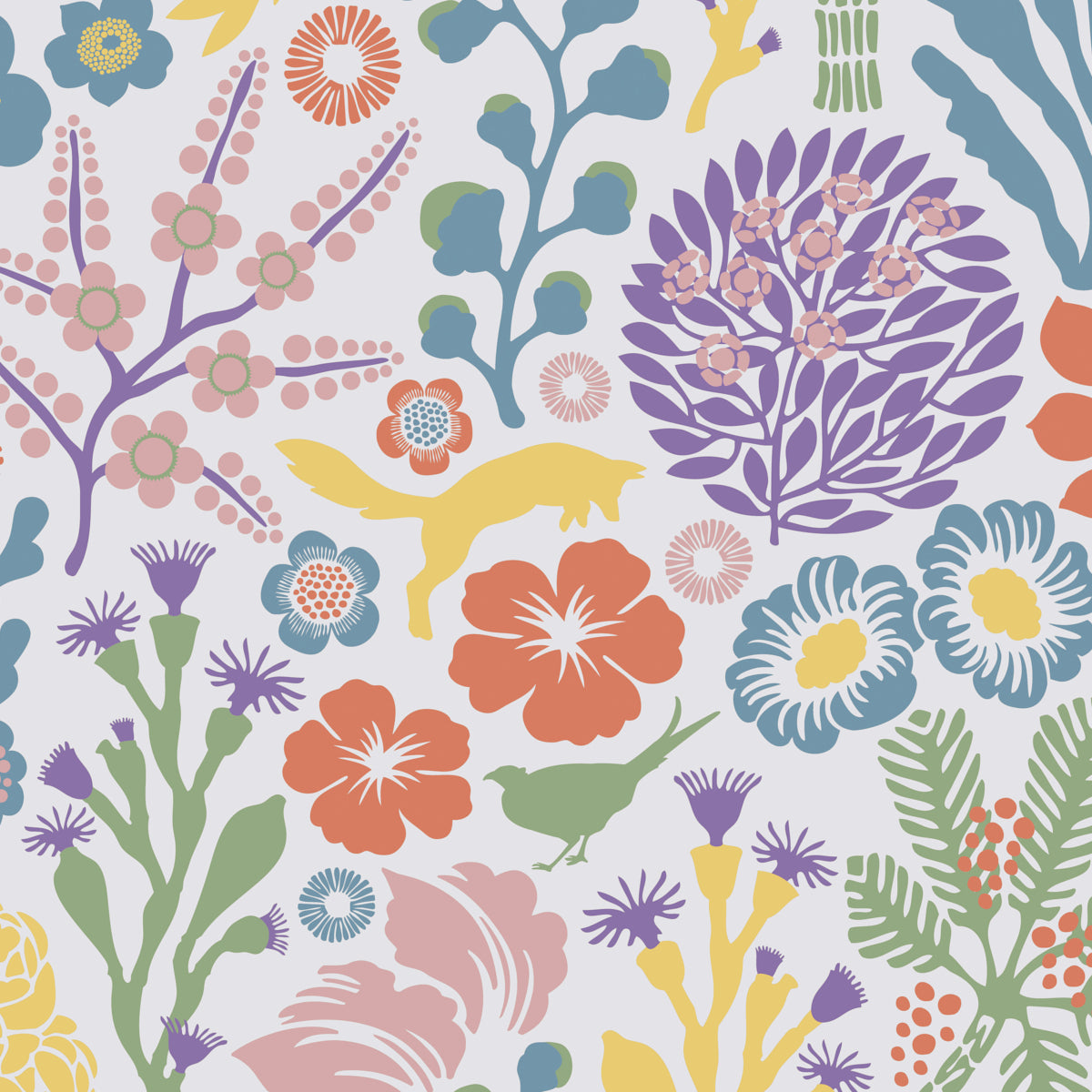 SCHUMACHER  Borastapeter R??VDUNGE   IVORY MULTI   - 1473