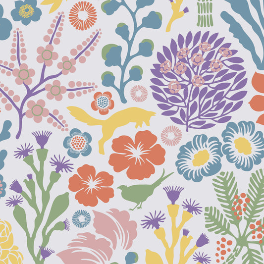 SCHUMACHER  Borastapeter R??VDUNGE   IVORY MULTI   - 1473