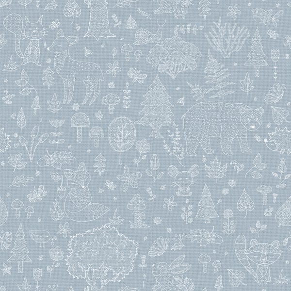 Galerie Wallcoverings Little Explorers 2 Forest Kingdom Galerie Wallcoverings  Blue   - 14806