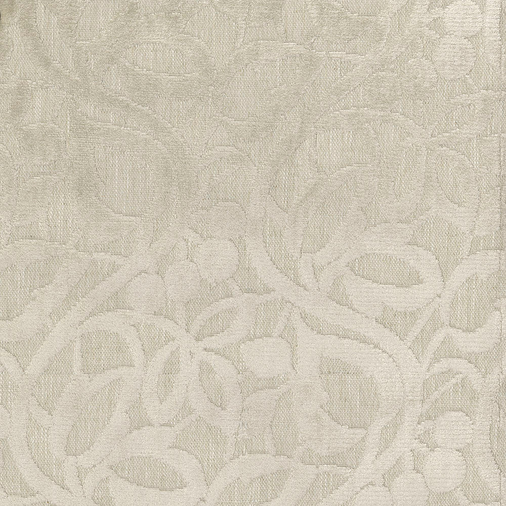 Cream vanilla velvet fabric with soft nap, suitable for upholstery or drapery.