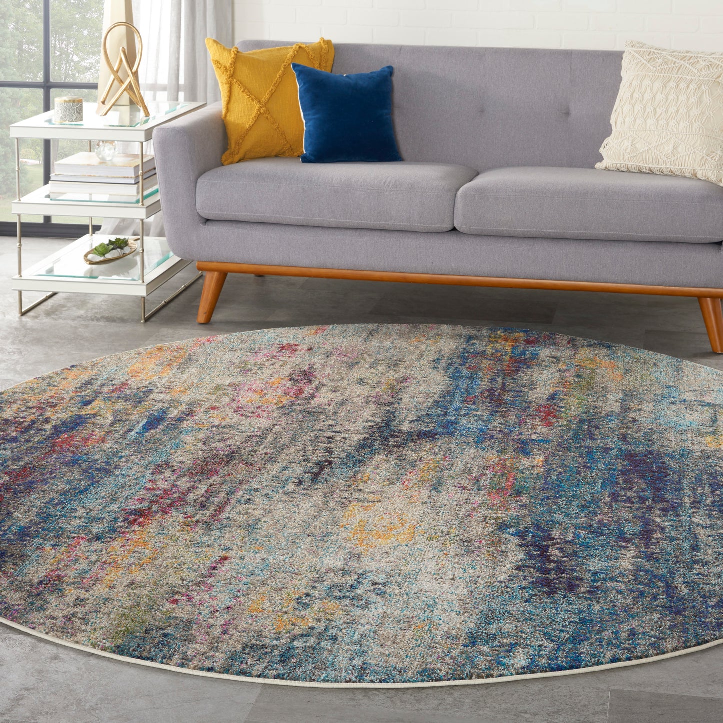 Nourison Rugs Nourison Home   Modern 8' X Round    - 099446816115