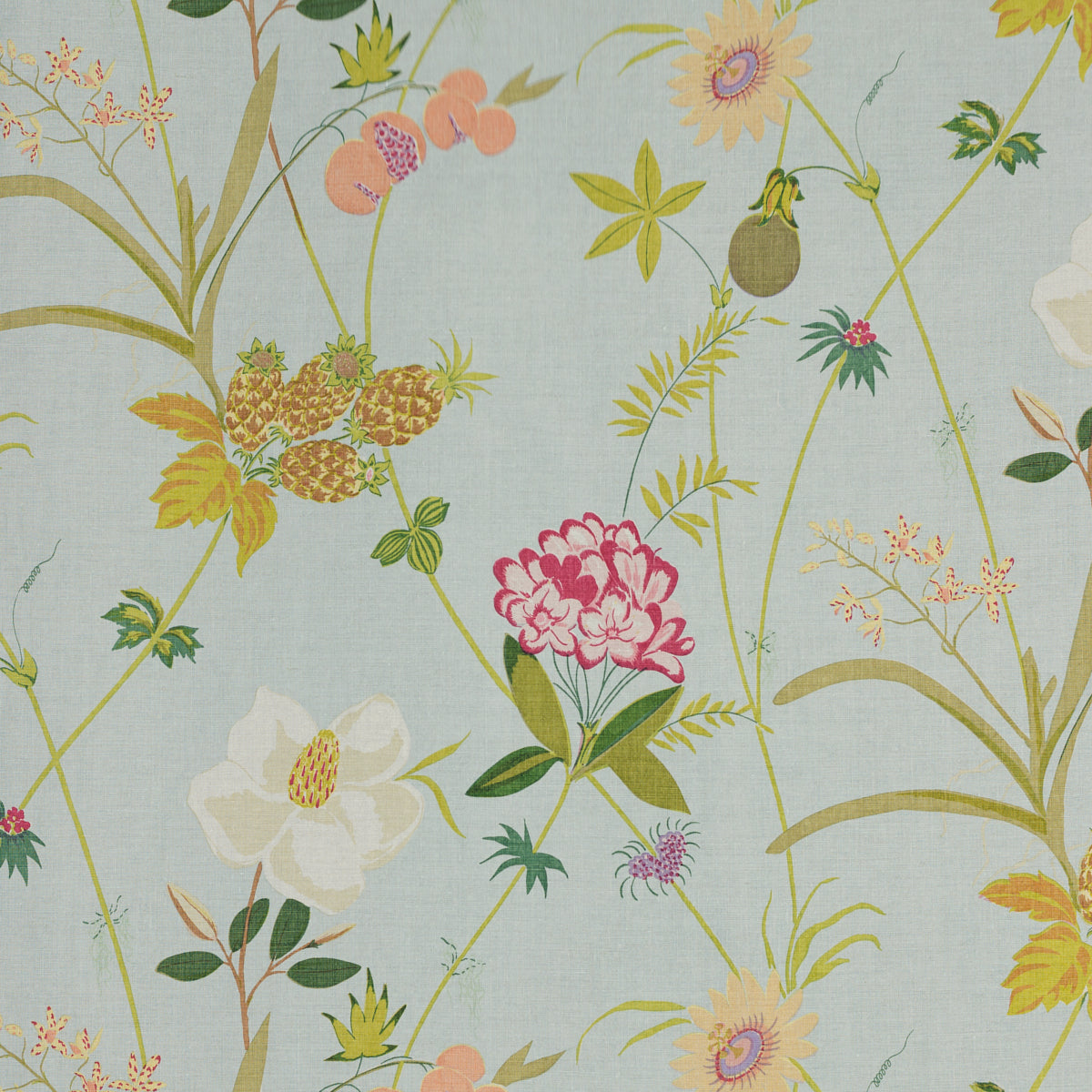 SCHUMACHER  RAOUL TEXTILES SECRET GARDEN BY RAOUL PRINTS PRINTS ROBIN'S EGG   - 151N67