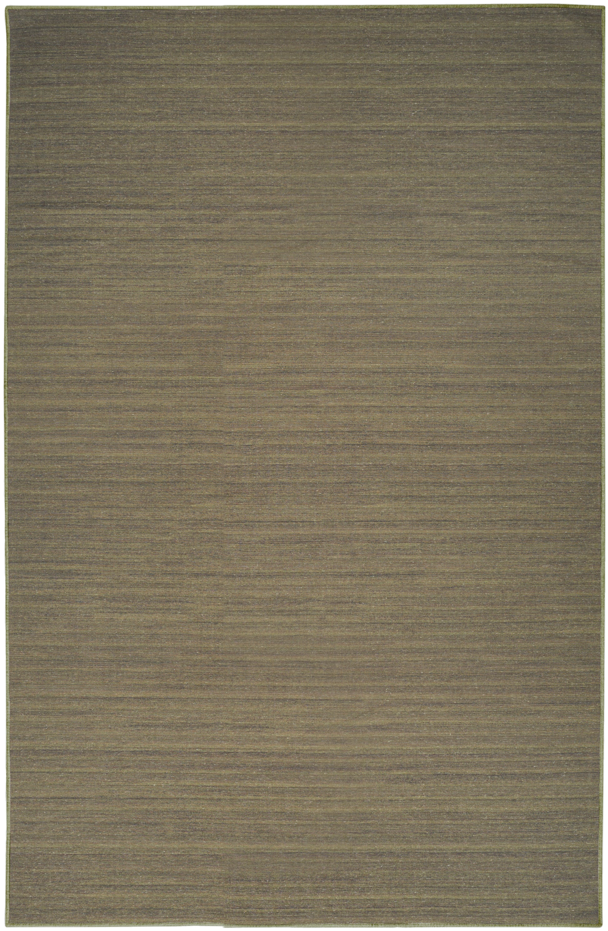 Rectangular beige-brown woven rug with subtle horizontal stripes and a textured finish.