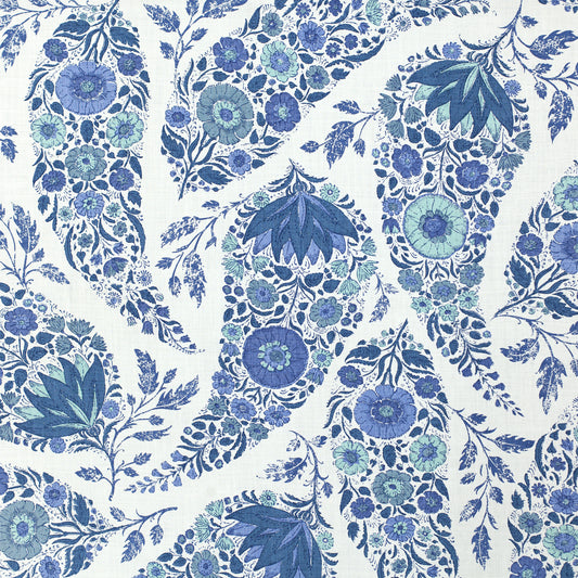 SCHUMACHER  RAOUL TEXTILES KASHMIR PRINTS PRINTS DELFT   - 152B39