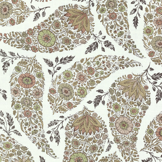 SCHUMACHER  RAOUL TEXTILES KASHMIR PRINTS PRINTS DRIFTWOOD   - 152B95