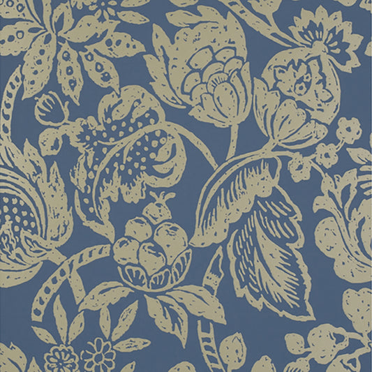 JF Fabrics -Wallpaper 1575 69 Wallpaper Blue  Non-Woven - 5819069 W7271